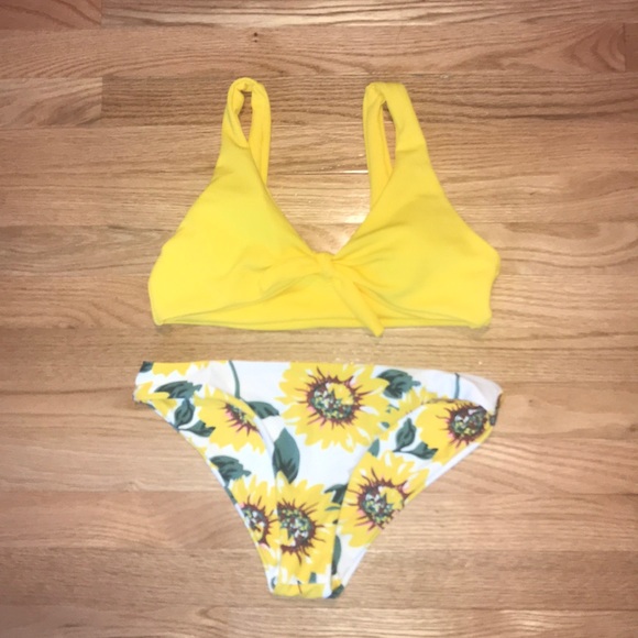 ROMWE Other - Sunflower Bathing Suit